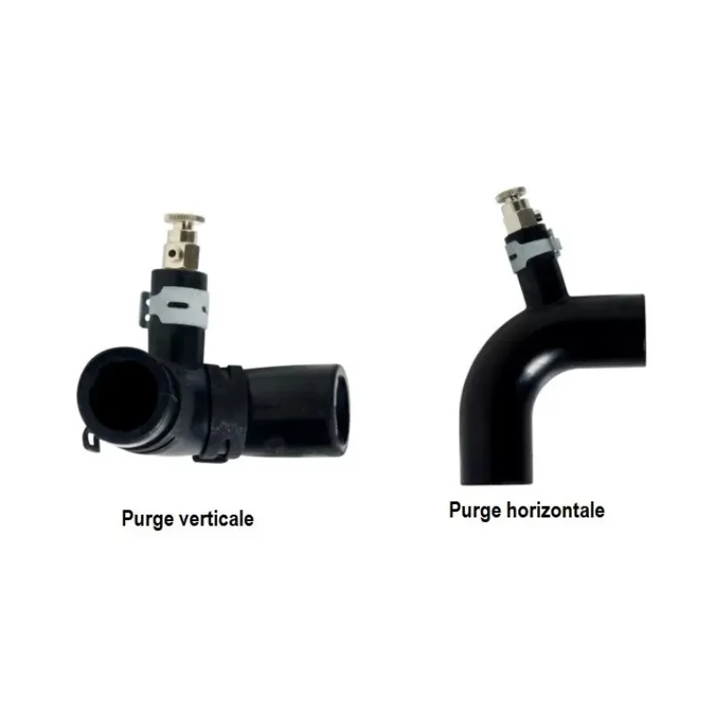 Hot Coude caoutchouc 90° ø 22 mm avec purge Accessoire Pour Chauffage Et Combiné·Accessoires Liquide Caloporteur Et Aérothermes