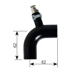 Hot Coude caoutchouc 90° ø 22 mm avec purge Accessoire Pour Chauffage Et Combiné·Accessoires Liquide Caloporteur Et Aérothermes