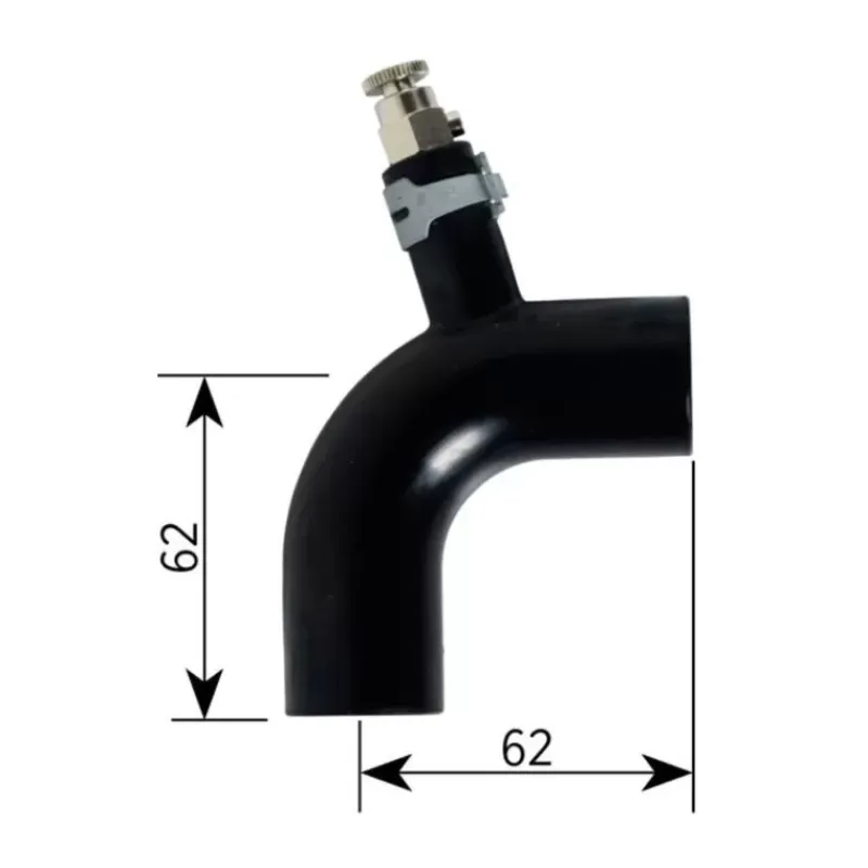 Hot Coude caoutchouc 90° ø 22 mm avec purge Accessoire Pour Chauffage Et Combiné·Accessoires Liquide Caloporteur Et Aérothermes