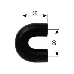 Coude caoutchouc en U ø 22 mm*Alde Hot