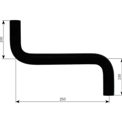Raccord caoutchouc en S ø 22 mm*Alde Sale