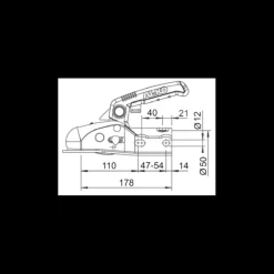 Tête d'attelage AK 161*AL-KO Discount