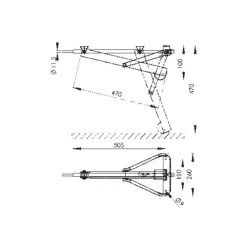 Discount Vérin 470 mm - 800 kg Accessoire Extérieur·Vérin & Mise À Niveau