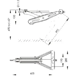 Best Vérin 495 mm - 1000 kg Accessoire Extérieur·Vérin & Mise À Niveau