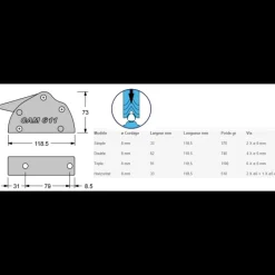 New Bloqueur V-CAM 611 ø 8 mm Taquet, Bloqueur & Chaumard·Bloqueur & Coinceur