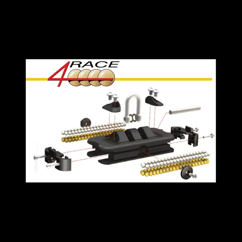 Chariot avale-tout 4 Race T100 3:1 Rail & Chariot·Rail & Chariot À Billes