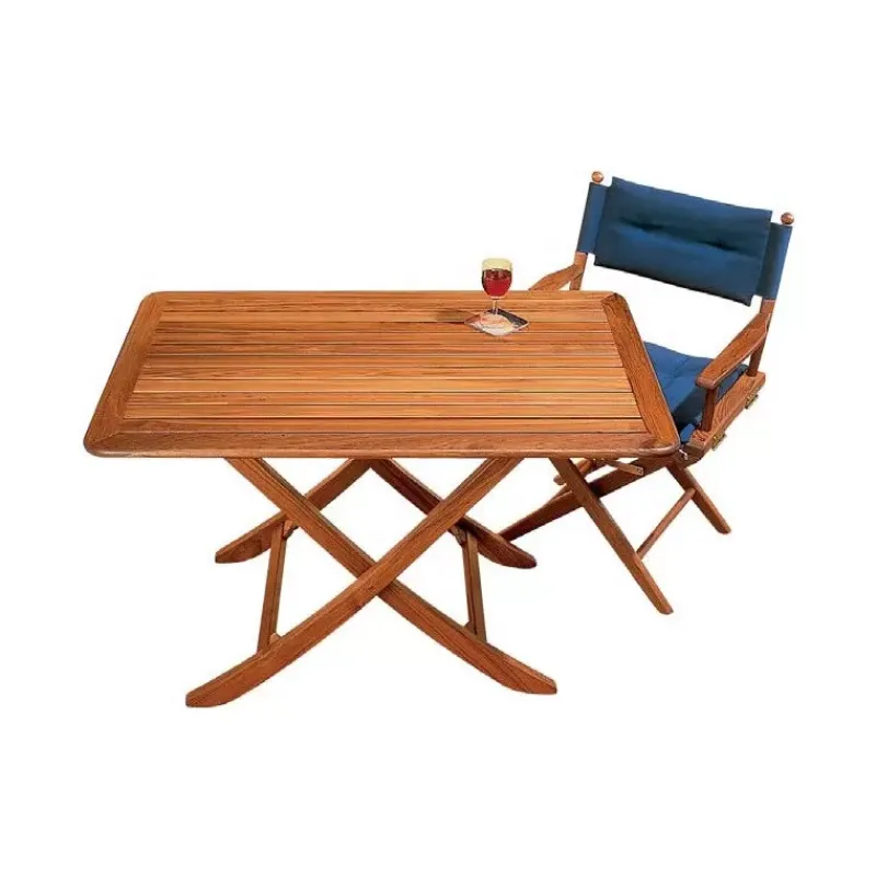 Hot Bretagne Table pliante en teck Décoration Marine·Equipement Teck