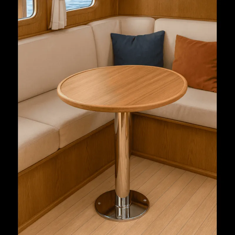 Plateau de table en teck Ø 80 cm*ARC Marine Online