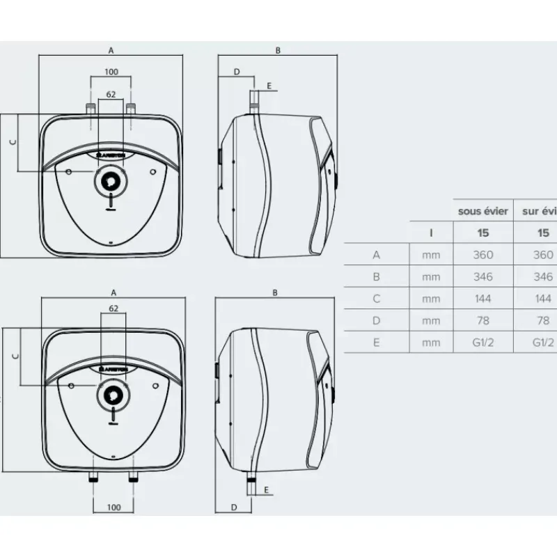 Andris Lux 15 SS/SR*Ariston Clearance
