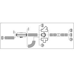 Sale Raccord Y Ø 60mm avec vanne de régulation Accessoire Pour Chauffage Et Combiné·Bouches Et Raccords De Gaines D'Air Chaud