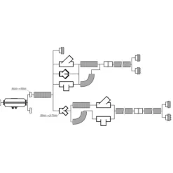 Clearance Sortie air fixe Ø 75/90 mm Accessoire Pour Chauffage Et Combiné·Bouches Et Raccords De Gaines D'Air Chaud