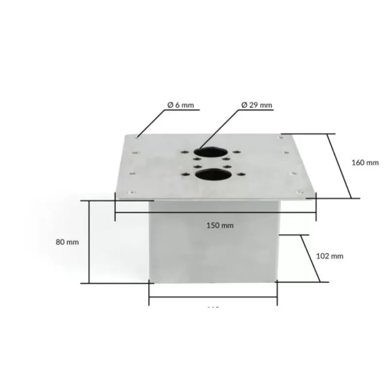 Support de montage plancher 4D*Autoterm Clearance