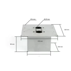 Hot Support de montage plancher 2D Accessoire Pour Chauffage Et Combiné·Support Montage Chauffage