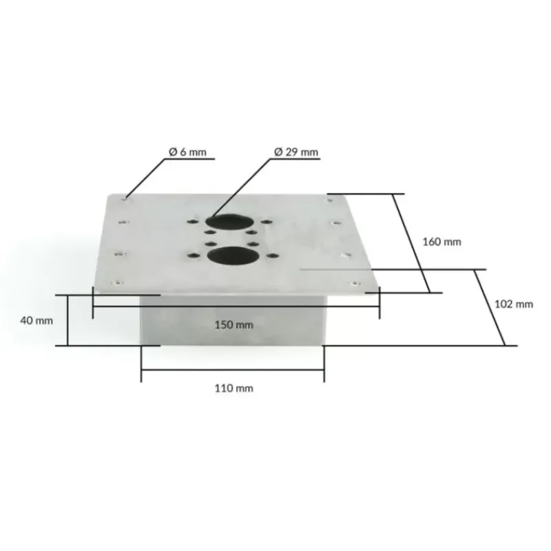 Hot Support de montage plancher 2D Accessoire Pour Chauffage Et Combiné·Support Montage Chauffage