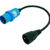Hot Adaptateur à fil P17 mâle | schuko femelle Electricité & Éclairage·Rallonge, Prise & Adaptateur 230V|Distribution & Protection·Adapteur Secteur Cee