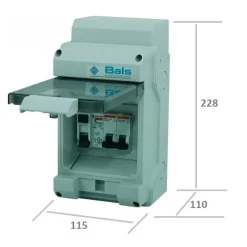 Tableau d'alimentation domestique 230V - 25A - 30mA Distribution & Protection·Protection, Coffret Et Disjoncteur Ac|Distribution & Protection·Coffret , Protection Et Disjoncteur Ac