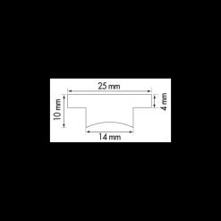 BARTON Embout de rail T 25 mm Rail & Chariot·Pièce Détachée Pour Rail