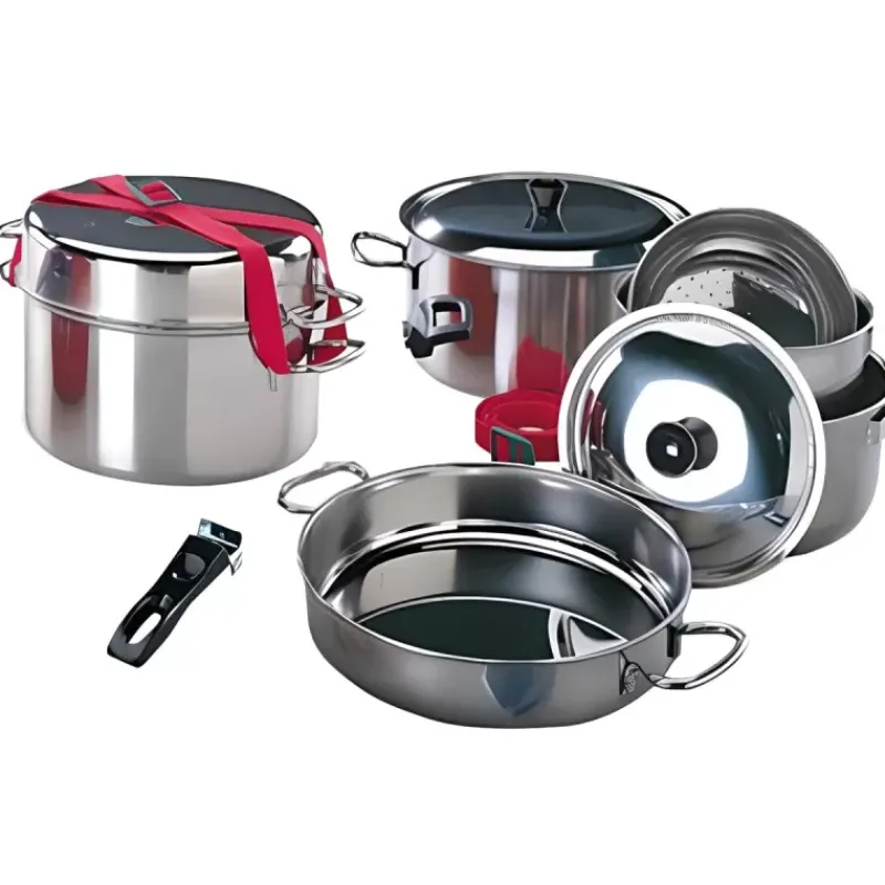 Hot Popote inox | 9 pièces Cuisine & Vaisselle·Popote|Ustensile De Cuisine & Vaisselle·Batterie De Cuisine & Popote