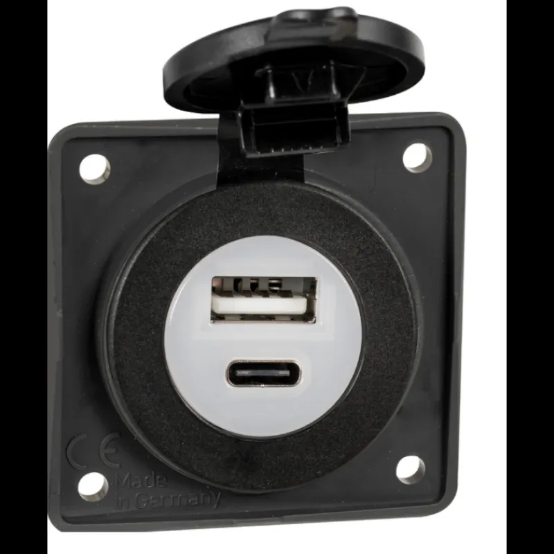 Online Prise USB double USB Type-A + Type-C integro Distribution & Protection·Prise Et Fiche Dc (Allume Cigare, 12V, Usb...)