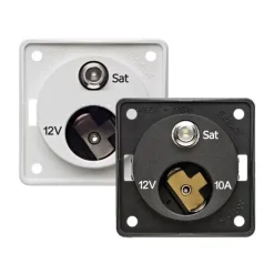 Prise 12V + satellite integro*Berker New