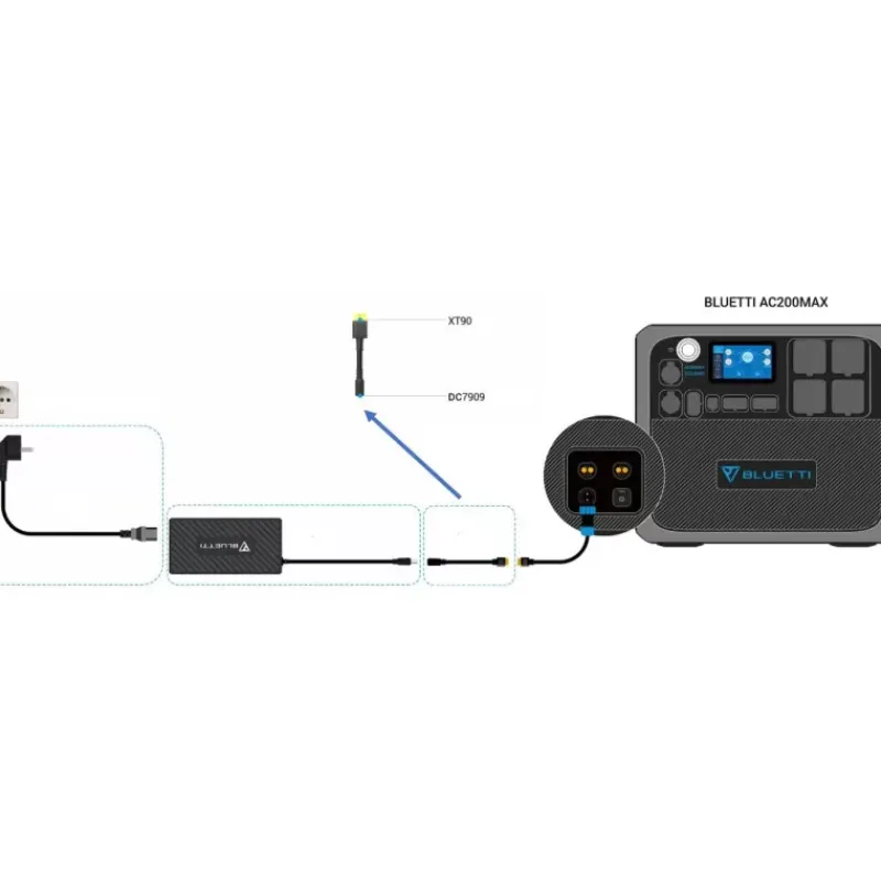 Hot Câble XT90/DC7909 pour AC200P/AC200MAX Electricité & Éclairage·Batterie Nomade & Groupe Électrogène Solaire|Batterie·Accessoire Batterie
