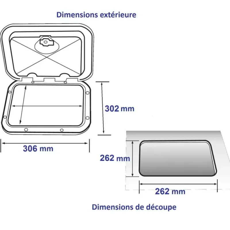 Sale Flushdeck 30 x 30 Lanterneau·Lanterneau Dimension Non Standard|Hublot & Aération·Hublot & Panneau De Pont