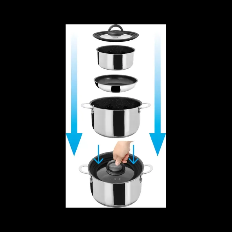 Batterie de cuisine Academy NG 7 pièces + 1*Brunner Discount
