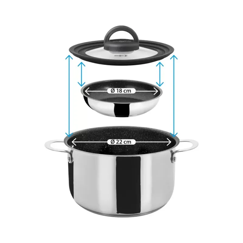 Batterie de cuisine Academy NG 7 pièces + 1*Brunner Discount