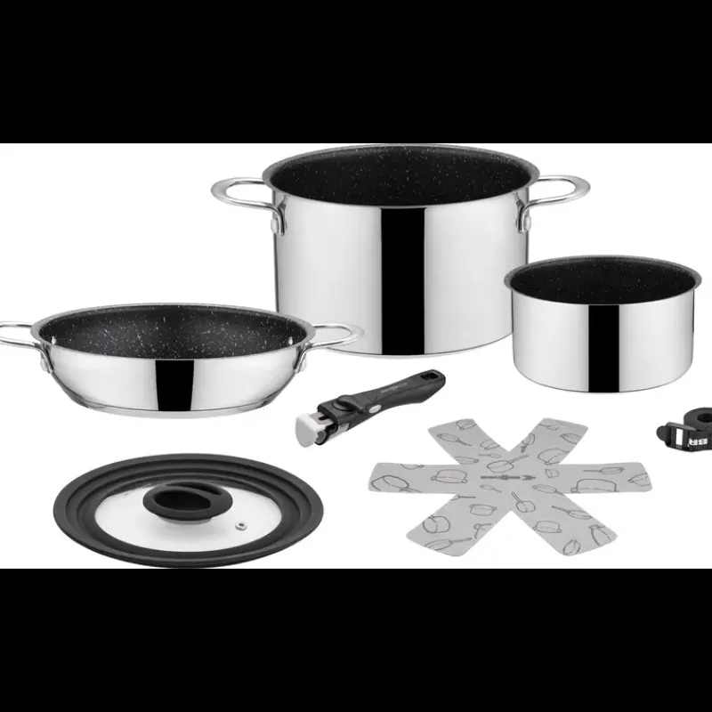 Outlet Batterie de cuisine Academy NG 5 pièces + 1 Cuisine & Vaisselle·Ustensile De Cuisson & Batterie Cuisine|Ustensile De Cuisine & Vaisselle·Cuisson & Ustensile De Cuisson (Casserole, Poêle...)