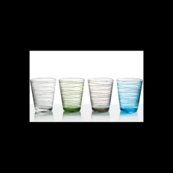 Discount set 4 Verres Onda Cuisine & Vaisselle·Quart, Tasse, Bol & Verre|Ustensile De Cuisine & Vaisselle·Bol, Tasse & Verre