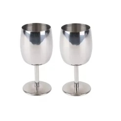 Online Lot de 2 verres à vin en acier Cuisine & Vaisselle·Quart, Tasse, Bol & Verre|Ustensile De Cuisine & Vaisselle·Bol, Tasse & Verre
