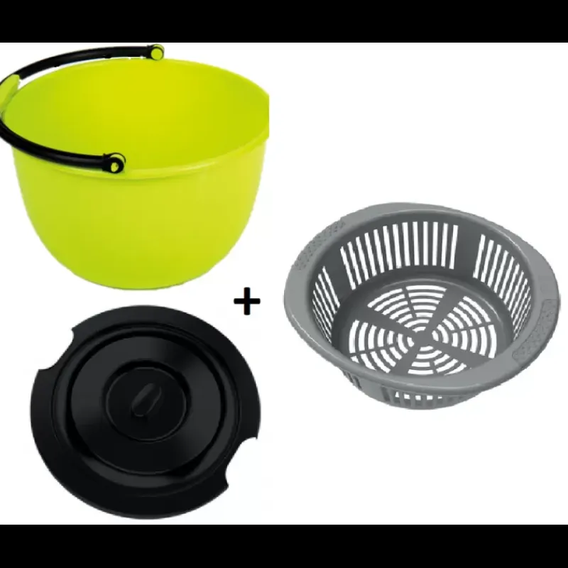 Discount Seau avec couvercle et égouttoir L'Eau·Bassine, Cuvette & Seau|Réservoir D'Eau·Bassine & Seau