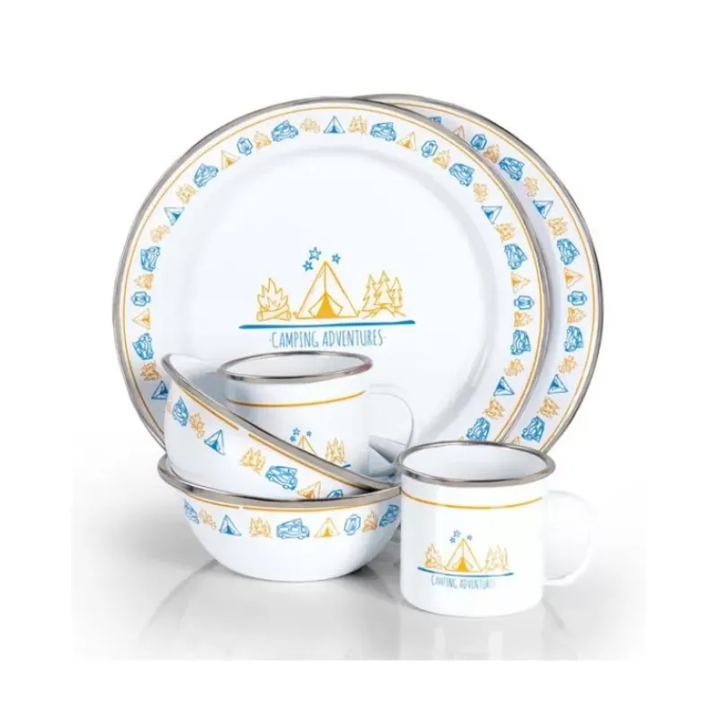 New Set 6 pièces Campfire Cuisine & Vaisselle·Vaisselle & Kit Vaisselle|Ustensile De Cuisine & Vaisselle·Set Vaisselle & Vaisselle
