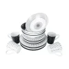 Hot Set vaisselle Black-White 16 pièces Cuisine & Vaisselle·Vaisselle & Kit Vaisselle|Ustensile De Cuisine & Vaisselle·Set Vaisselle & Vaisselle