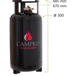 Bouteille GPL rechargeable 36 L*CAMPKO Best