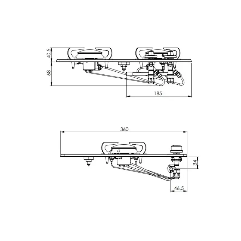 Burny 2 feux | PC1322 Appareil De Cuisson Intérieur·Plaque De Cuisson Gaz|Cuisson Intérieure, Réchaud Et Réchaud-Four·Réchaud Et Plaque De Cuisson Gaz