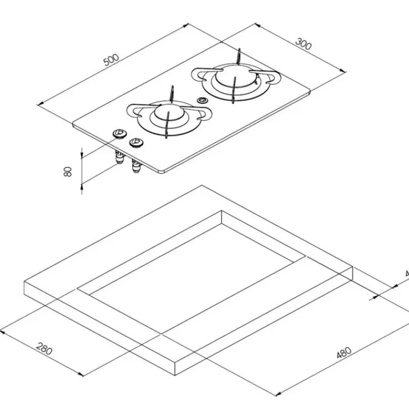 Clearance Burny 2 feux Cristal | PV1357 Appareil De Cuisson Intérieur·Plaque De Cuisson Gaz|Cuisson Intérieure, Réchaud Et Réchaud-Four·Réchaud Et Plaque De Cuisson Gaz
