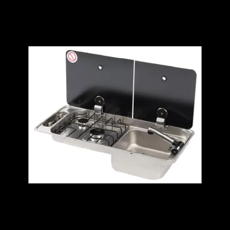 Best Combiné 2 feux | FL1401 et FL1402 Appareil De Cuisson Intérieur·Combiné Évier Gaz|Cuisson Intérieure, Réchaud Et Réchaud-Four·Réchaud Évier Gaz Combiné