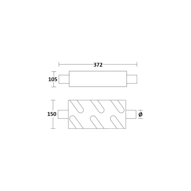 New silencieux 15 à 85 CV Equipement Moteur In-Bord·Circuit Échappement