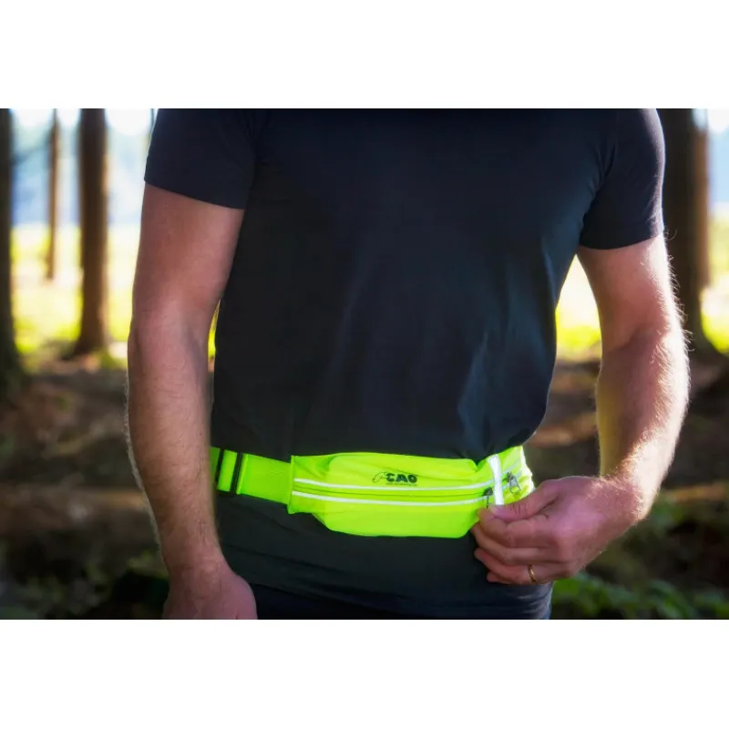 Outlet CAO Ceinture 2 poches réfléchissante jaune Equipement Du Randonneur·Bande Réfléchissante|Bagagerie·Saccoche & Étui