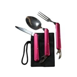 CAO Couverts 3 pièces pliants "couleur" Cuisine & Vaisselle·Couteau & Couvert|Ustensile De Cuisine & Vaisselle·Couvert De Table