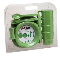 Clearance CAO Set pique-nique 4 personnes Cuisine & Vaisselle·Vaisselle & Kit Vaisselle|Ustensile De Cuisine & Vaisselle·Set Vaisselle & Vaisselle