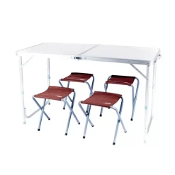 Clearance CAO Table valise avec 4 sièges alu Mobilier De Camping·Table De Camping|Mobilier De Plein Air·Table