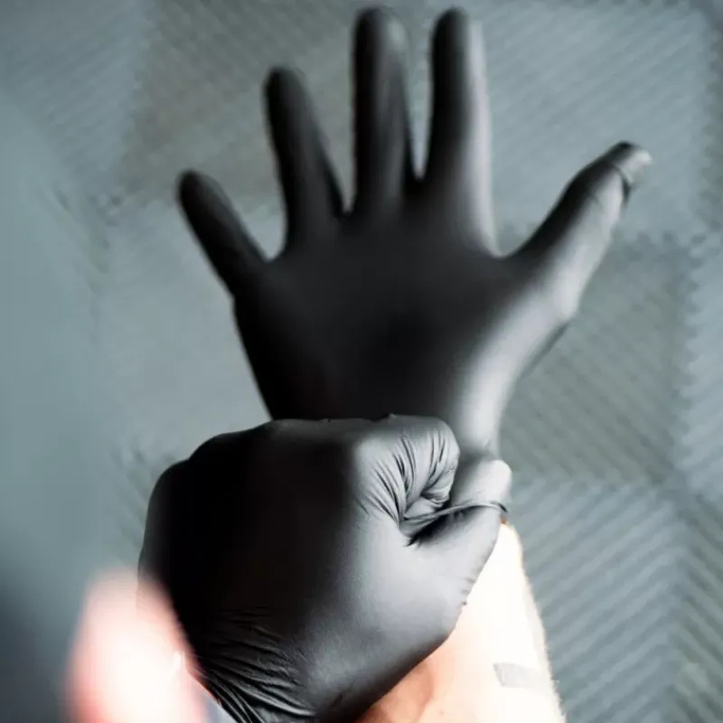 Boite de 100 gants nitrile noir*CAR SYSTEM Sale