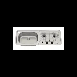 New Combiné 2 feux 800 x 320 mm Appareil De Cuisson Intérieur·Combiné Évier Gaz