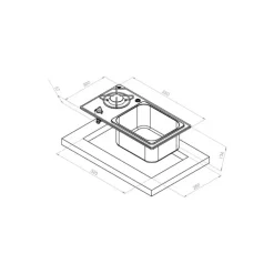 New Combiné cristal 1 feux Appareil De Cuisson Intérieur·Combiné Évier Gaz|Cuisson Intérieure, Réchaud Et Réchaud-Four·Réchaud Évier Gaz Combiné