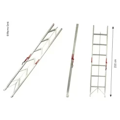 Clearance Echelle pliable 2,10 m Outillage·Outils|Literie Et Conception De Lit·Echelle Intérieure