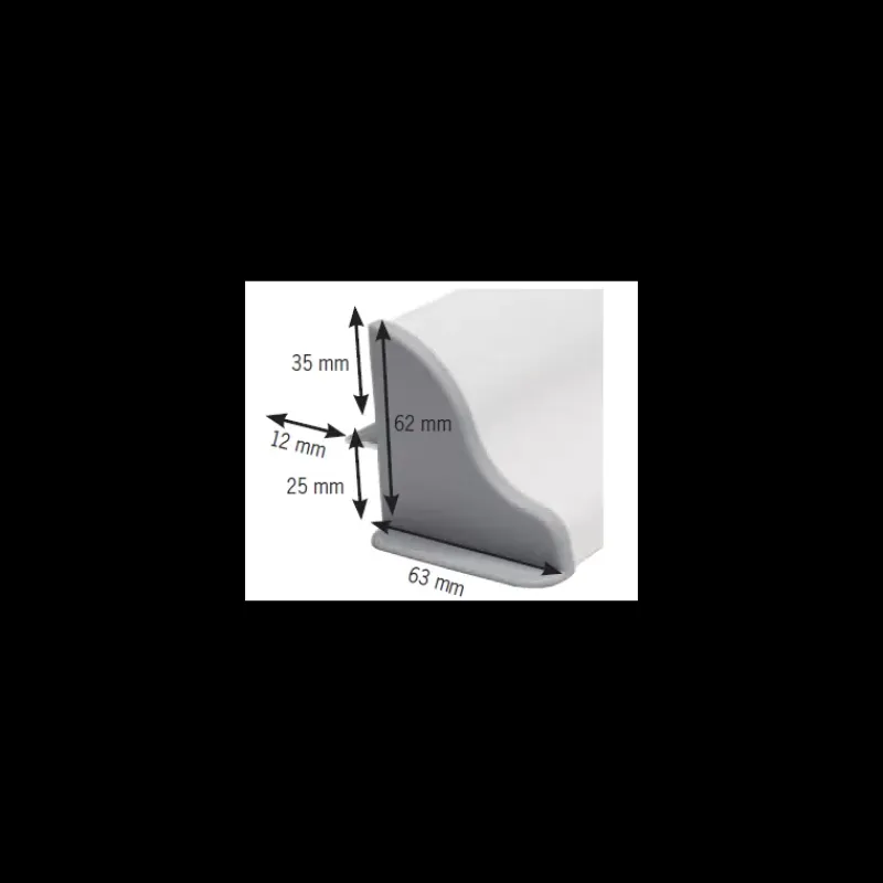 Fixation panneau solaire 410 mm | Blanc*Carbest Outlet