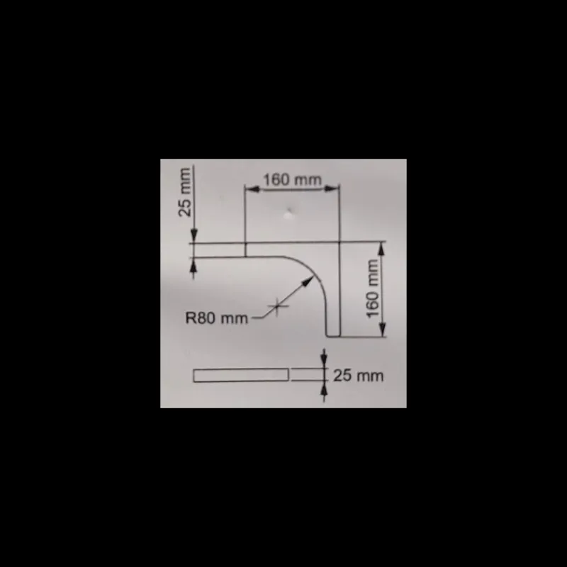 Jeu de renforts angles arrondi | baie S7*Carbest Clearance