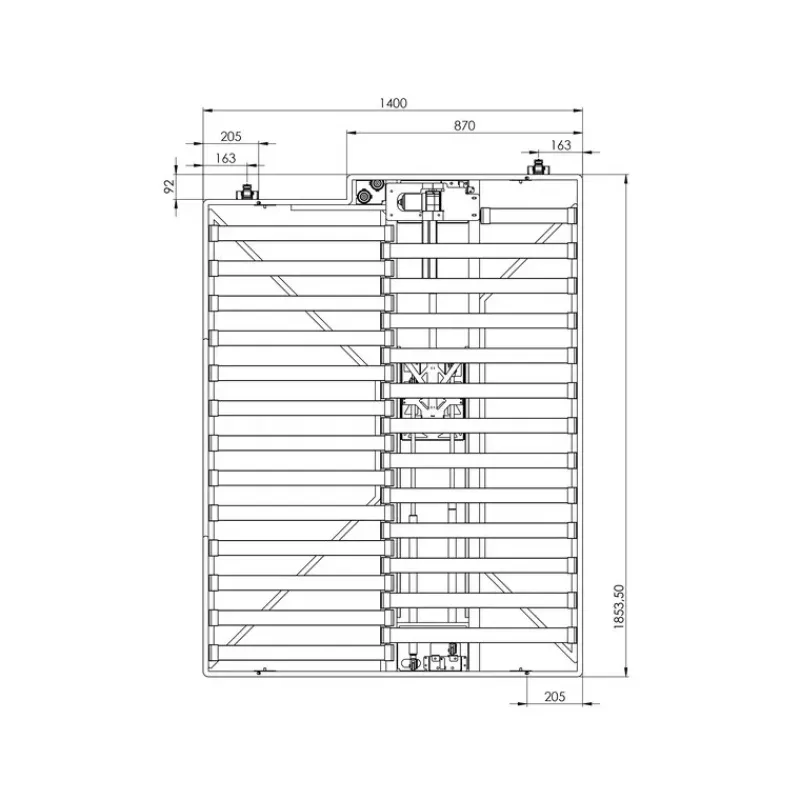Lit escamotable électrique sur rail*Carbest Hot